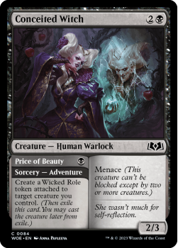 Conceited Witch single card from Magic the Gathering