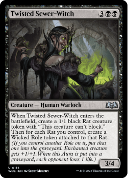Twisted Sewer-Witch single card from Magic the Gathering