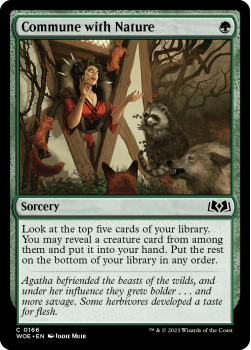 Commune with Nature single card from Magic the Gathering