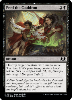 Feed the Cauldron single card from Magic the Gathering