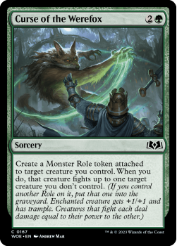 Curse of the Werefox single card from Magic the Gathering