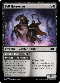 Fell Horseman single card from Magic the Gathering