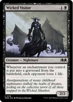 Wicked Visitor single card from Magic the Gathering