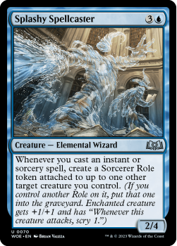 Splashy Spellcaster single card from Magic the Gathering