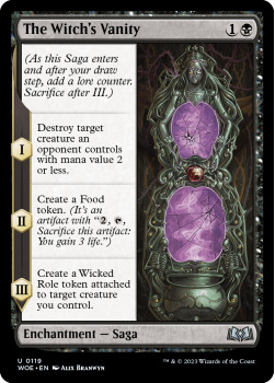 The Witch's Vanity single card from Magic the Gathering