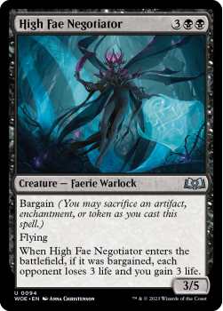 High Fae Negotiator single card from Magic the Gathering