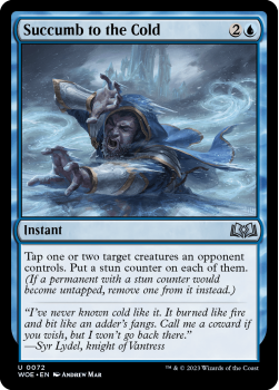Succumb to the Cold single card from Magic the Gathering