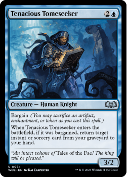Tenacious Tomeseeker single card from Magic the Gathering