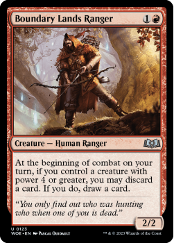 Boundary Lands Ranger single card from Magic the Gathering