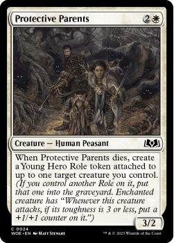 Protective Parents single card from Magic the Gathering