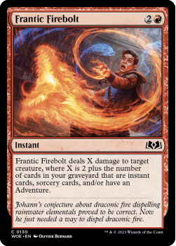Frantic Firebolt single card from Magic the Gathering