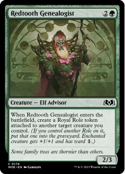 Redtooth Genealogist single card from Magic the Gathering
