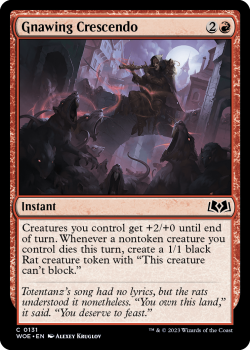 Gnawing Crescendo single card from Magic the Gathering