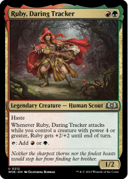 Ruby, Daring Tracker single card from Magic the Gathering