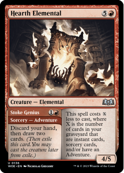Hearth Elemental single card from Magic the Gathering
