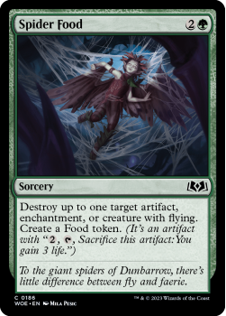 Spider Food single card from Magic the Gathering