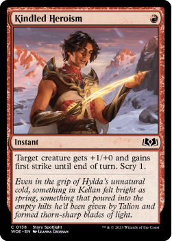 Kindled Heroism single card from Magic the Gathering