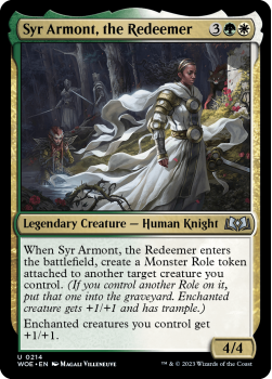 Syr Armont, the Redeemer single card from Magic the Gathering