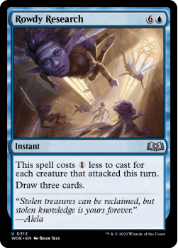 Rowdy Research single card from Magic the Gathering