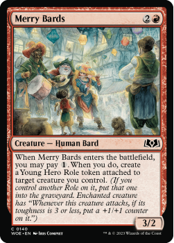 Merry Bards single card from Magic the Gathering