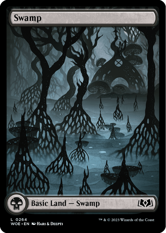 Swamp (SHOWCASE) : 0264 WILDS OF ELDRAINE - Magic the Gathering Single Card Swamp (SHOWCASE) : 0264 WILDS OF ELDRAINE - Magic the Gathering Single Card