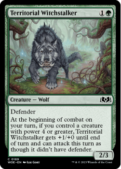 Territorial Witchstalker single card from Magic the Gathering