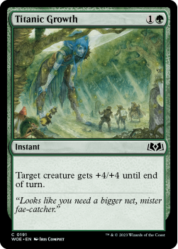 Titanic Growth single card from Magic the Gathering
