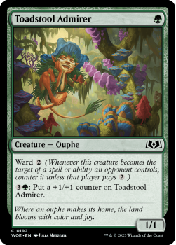 Toadstool Admirer single card from Magic the Gathering