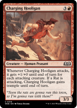 Charging Hooligan single card from Magic the Gathering