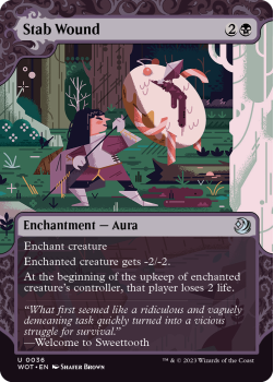 Stab Wound single card from Magic the Gathering