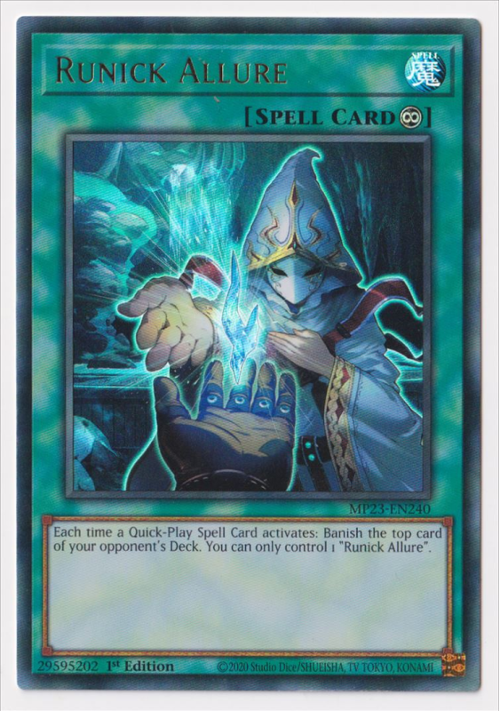 Runick Allure (Ultra Rare) : MP23-EN240 - Yu-Gi-Oh! Single Card