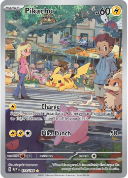 Pikachu single card from Pokemon