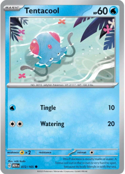 Tentacool single card from Pokemon