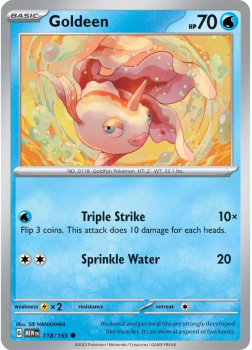 Goldeen single card from Pokemon