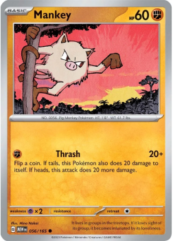 Mankey single card from Pokemon