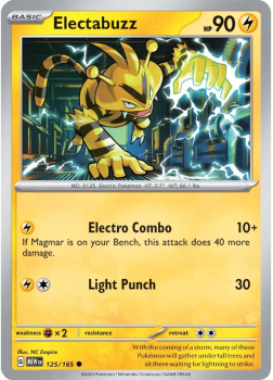 Electabuzz single card from Pokemon