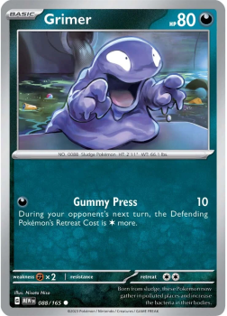 Grimer single card from Pokemon