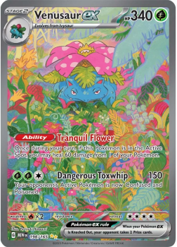 Venusaur EX single card from Pokemon
