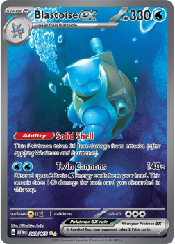 Blastoise EX single card from Pokemon