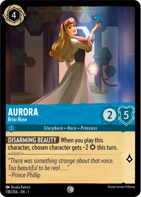 Aurora - Briar Rose : 138/204 THE FIRST CHAPTER - Disney Lorcana Single Card Aurora - Briar Rose : 138/204 THE FIRST CHAPTER - Disney Lorcana Single Card