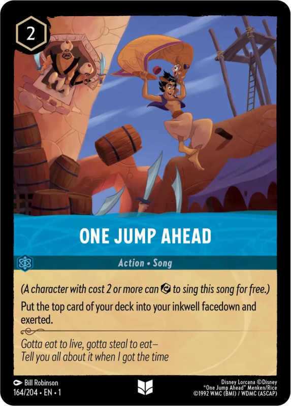 One Jump Ahead : 164/204 THE FIRST CHAPTER - Disney Lorcana Single Card One Jump Ahead : 164/204 THE FIRST CHAPTER - Disney Lorcana Single Card