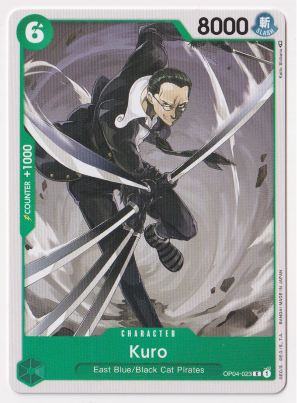 Kuro : OP04-023 KINGDOMS OF INTRIGUE - One Piece Single Card Kuro : OP04-023 KINGDOMS OF INTRIGUE - One Piece Single Card
