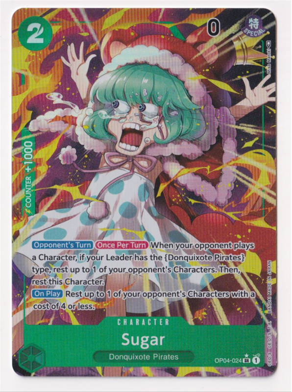 Sugar (ALTERNATE ART) : OP04-024 KINGDOMS OF INTRIGUE - One Piece Single Card Sugar (ALTERNATE ART) : OP04-024 KINGDOMS OF INTRIGUE - One Piece Single Card