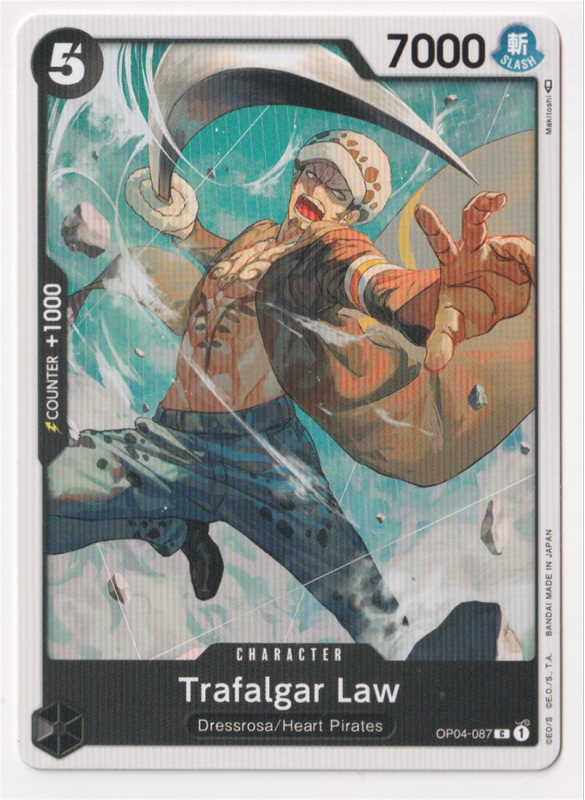 Trafalgar Law : OP04-087 KINGDOMS OF INTRIGUE - One Piece Single Card Trafalgar Law : OP04-087 KINGDOMS OF INTRIGUE - One Piece Single Card