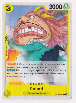 Pound single card from One Piece Card Game