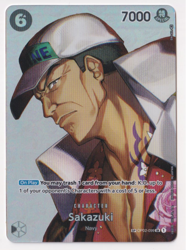 Sakazuki: OP02-099 KINGDOMS OF INTRIGUE - One Piece Single Card