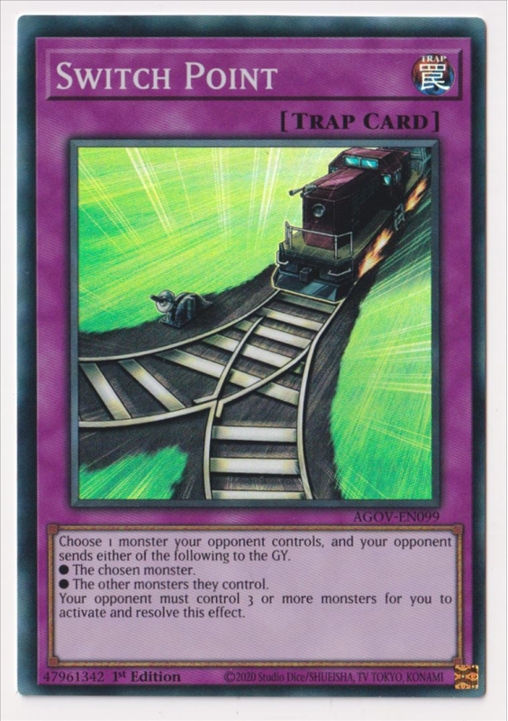 Switch Point (Super Rare) : AGOV-EN099 - Yu-Gi-Oh! Single Card Switch Point (Super Rare) : AGOV-EN099 - Yu-Gi-Oh! Single Card