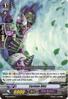 Cyclone Blitz : BT02-043 - Cardfight!! Vanguard Single Card