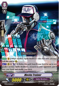 Mecha Trainer : BT02-024 - Cardfight!! Vanguard Single Card