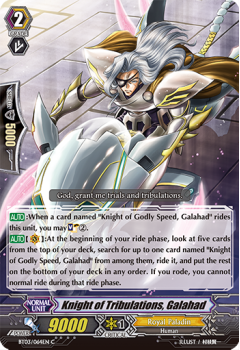 Knight of Tribulations, Galahad : BT03-064 - Cardfight!! Vanguard Single Card